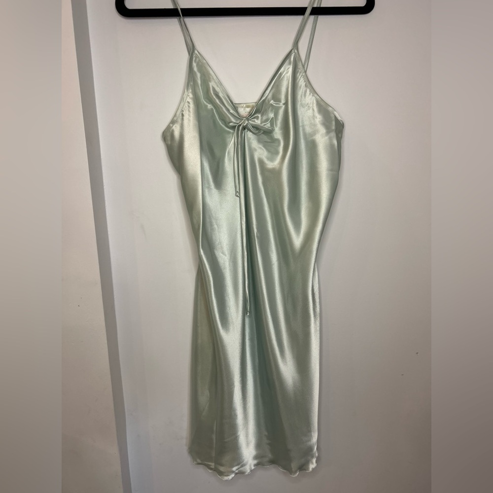 Avon mode fashions vintage slip nightdress mint green size S 8-10